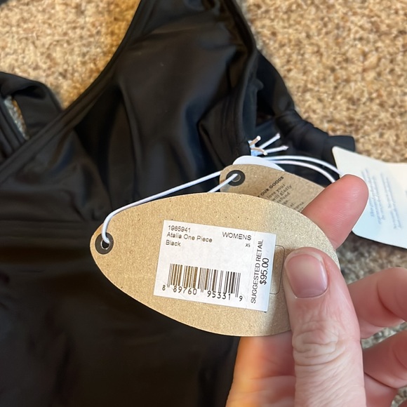 Prana Atalia One Piece Black Womens XS NWT - Picture 3 of 8